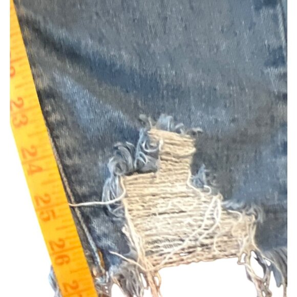 Risen Distressed Ripped Boyfriend Denim Jeans Distressed Los Angeles - Picture 5 of 8